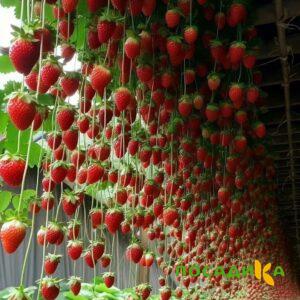 Клубника ампельная Анастасия купить по цене от 370р. в интернет-магазине «Посадика» с доставкой почтой в в Узловаяе и по всей России – [изображение №1].